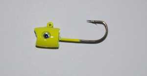 yellow crappie jig head